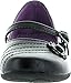 School Rider Girls Nicki-578K Flower Decor Mary Jane Strap School Uniform Shoes
