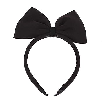 baby girl black bow headband