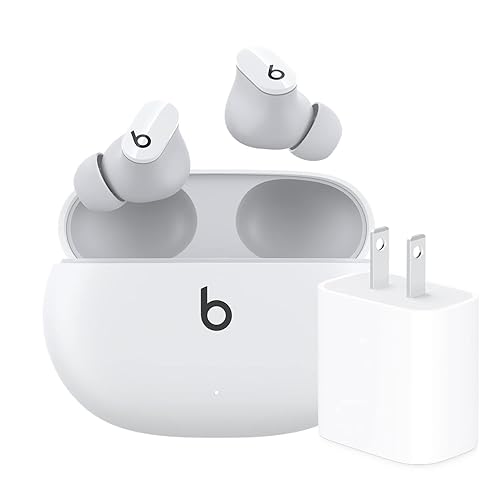 Beats Studio Buds with Apple 20W USB-C Power Adapter - White - Amazon deal for $109.98