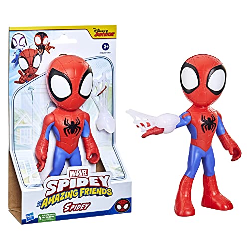 SPIDEY AND HIS AMAZING FRIENDS Marvel Figura Gigante de Spidey de 22.5 cm - Juguete para niños a Partir de 3 años