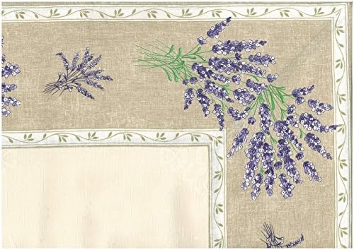 TOSELLI - VALENSOLE Ecru Octogonal Damask Table Topper - TOS2511