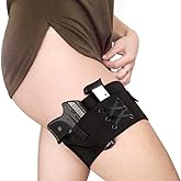 Thigh Holster for Women, Concealed Carry Gun Holster for Pistols, Adjustable Tactical Sexy Lady Leg Pistol Holster, Fit for PT-22. 22 CaliberTCP. 380 Revolver Bag - Black