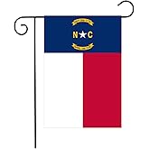 North Carolina State Garden Flag 12x18 Double Sided Outdoor-NC Flags Heavy Duty Vivid Color Yard Flag Lawn Decoration North Carolina Gifts Outdoor Indoor House Decor