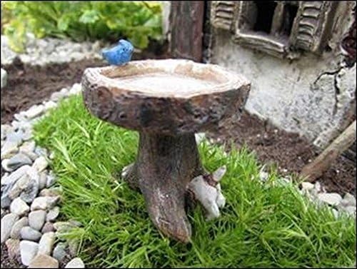 Lunarland Miniature Dollhouse FAIRY GARDEN Digging Dog Birdbath
