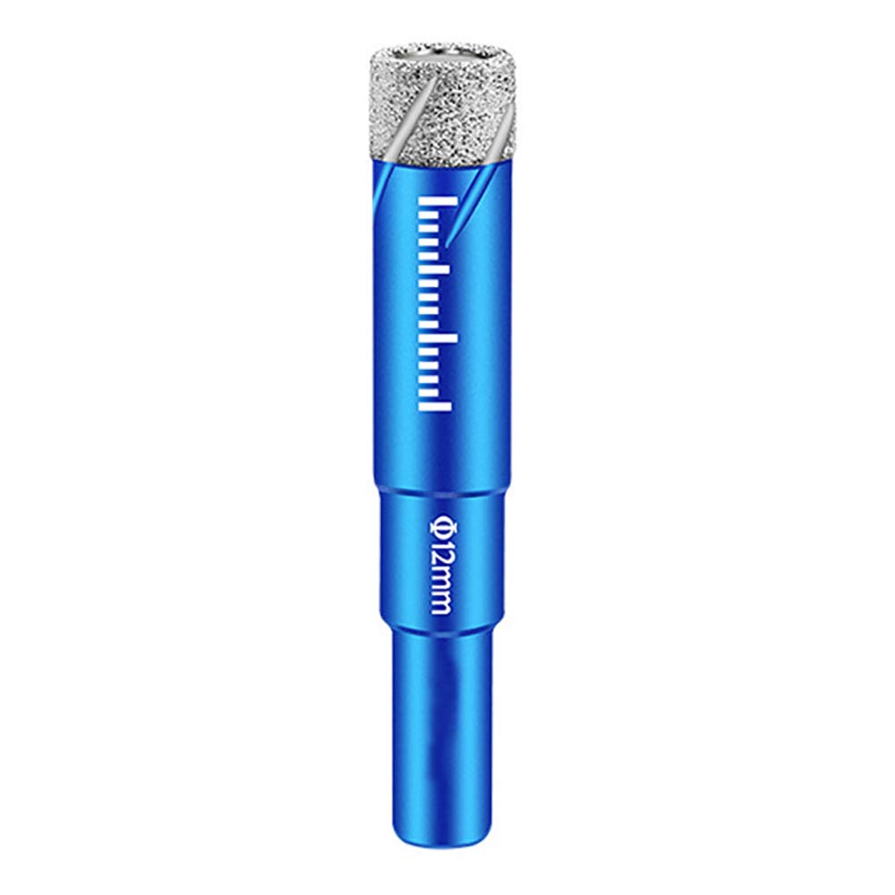 BOZONLI Diamond Hole Saw Drill Bits, Slate Porcelain Marble Hollow Core Drill Bit for Glass, Ceramic, Porcelain, Tile, Marble, Granite (12mm Diameter)