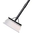 Pragmatist Garden Shovel, Snow Shovel, Ice Scraper, Multifunctional Cleaning Shovel with 59" Adjustable Handle Heavy Duty Garden Tool Cleaning Shovel for Lawn Edging, Scraping, Weed and Ice Removal