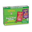 Annie's Organic Bunny Fruit Snacks, Variety Pack, 12 Pouches, 9.6 oz Box
