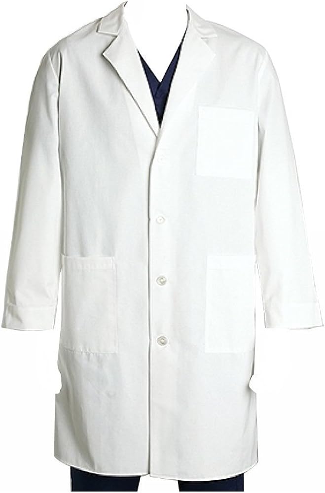 Prima Whites MEN S LAB COAT 9422 (White 36) Medical Lab Coats Clothing