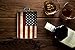 American Flag 8oz Stainless Steel Silver Metal Hip Flask Vintage USA Drinking Flasks for Whiskey Alcohol Liquor Spirits America Holidays Drinking - Colorful Gift Box