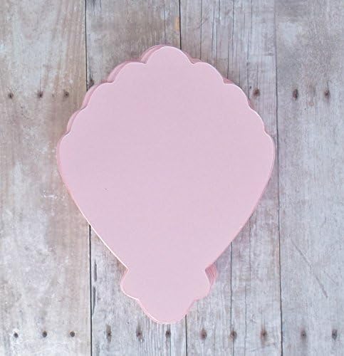Clam Shell Die Cut Place Cards in Soft Pink-Table Cards-Food and Drink Labels-Under the Sea Mermaid Party-25 Pieces