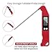 Digital Cooking Food Meat Thermometer Instant Read for Food Grill Smoker Baking BBQ Oven Frying (red)