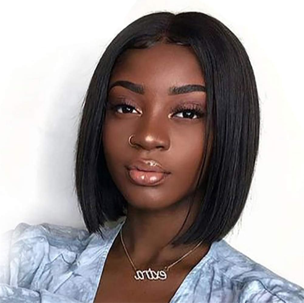Amazon Com Nawigs Short Bob Natural Hair Wigs For Black Women
