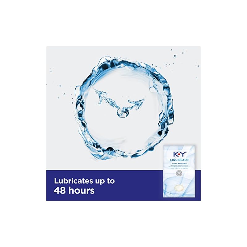 Personal Lubricant, KY Liquibeads Vaginal Moisturizer, 6 Bead Inserts