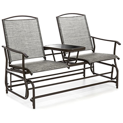 image for Best Choice Products 2-Person Outdoor Mesh Fabric Patio Double Glider 