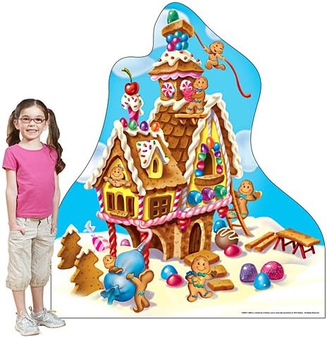 9 ft. 7 in. Candy Land Gingerbread House Large Standee