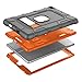 Case for iPad 9.7 2018,Case for New iPad 9.7 2017, iPad 6th Generation,CASY MALL Three Layers Heavy Duty Full Body Protective Case with Kickstand Orange