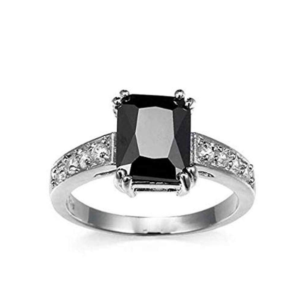 Gamloious Women 925 Sterling Silver Black Onyx Ring Wedding Engagement Jewelry Size 5 12 8 Buy Online In Dominica At Dominica Desertcart Com Productid