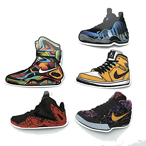 Mizzuco Vinyl Stickers Waterproof Fashion Shoes Stickers 41 Pieces for Teens Girls Laptop Bumper Helmet Ipad Car Luggage Water Bottle (QX28)