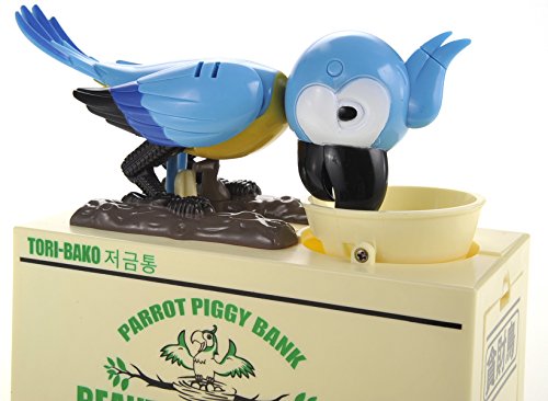 PowerTRC Parrot Coin Bank Blue