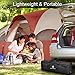 TOMOUNT 8-Person Tent - Quick & Easy Setup Camping Tent, Professional Waterproof & Windproof Fabric, 5 Large Mesh for Ventilation, Double Layer, Lightweight & Portable with Carry Bag, Red …