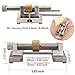 Honing Guide, BonyTek Stainless Steel Side Clamping Fixed Angle Honing Guide with Brass Roller for Wood Chisel, Planer, Blade, Graver, Flat Chisel Edge Sharpening, Clamping Width Range 0.32-3.22 Inch