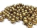 Round Wood Beads 10mm x 9mm Diameter with 3mm Hole, Gold, 500