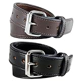 The Ultimate Concealed Carry CCW Leather Gun Belt - Lifetime Warranty - 14 ounce 1 1/2 inch Premium Full Grain Leather Belt - Handmade in the USA!