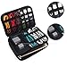 BUBM Double Layer Electronic Accessories Organizer, Travel Gear Bag for Cables, USB Flash Drive, Plug and More, Perfect Size Fits for iPad mini (Medium, Gray)