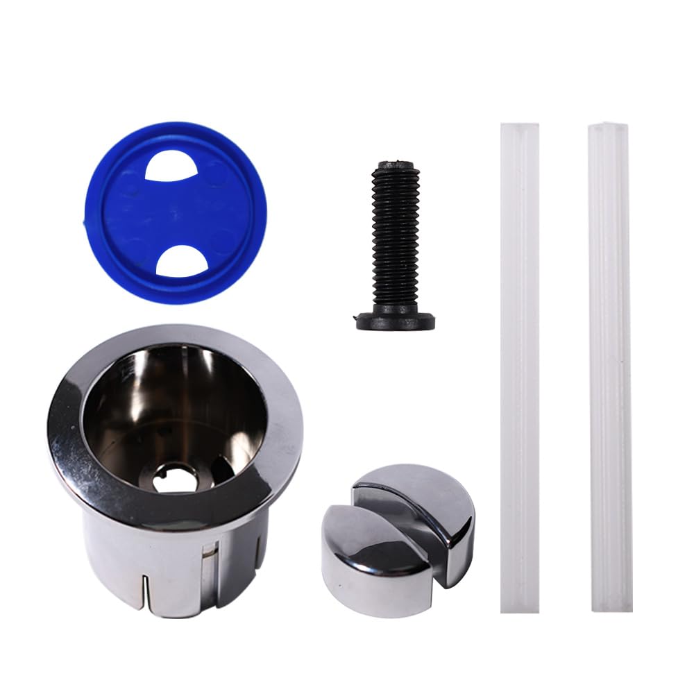 Compatible with D1D Dual Flush Push Button & Plain Push Rods Short Body Chrome AH0002100R