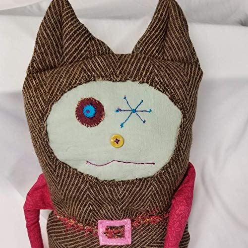 Big Goofy Monster Doll Handmade Lovable Travel Pillow