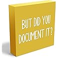 Amazon.com: But Did You Document It Office Decor Wooden Box Sign ...