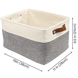 Casaphoria 3Pcs Collapsible Cube Fabric Storage