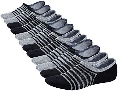 Womens Casual Low Cut Socks - 6 Pairs Non Slip Cotton Low Cut Invisible Sneaker Socks