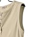 Doublju Womens Henley Button Sleeveless T-shirt