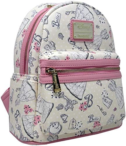 loungefly beauty and the beast mini backpack