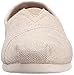 TOMS Women's Seasonal Classics Flat, Natural Metallic Burlap, 8 B - Medium