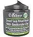 Umber NYC Dead Sea Mud with Bentonite Clay Mask - 100% Natural Mineral-rich Skincare Indian Healing Clay Body and Face Mask for Oily Skin Acne Detox Pore Minimizer