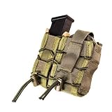 High Speed Gear LEO TACO MOLLE Pistol/Handcuff TACO Combo Pouch, Black