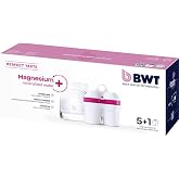 BWT Magnesium Mineralized Water Filter, 6-Pack - Long Life Mg2+ Cartridge for Water Filters, 6x120L Capacity, Maximum Protection for Espresso Machines