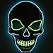 Hasiben Halloween Cosplay LED Light up Skull Mask for Festival Party Halloween Costumes