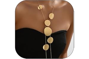 Long Gold Necklace for Women Butterfly Flower Chunky Lariat Y Shaped Dainty Statement Pendant Necklace Trendy Birthday Jewelr