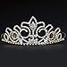 ULTNICE Wedding Tiara Bridal Princess Crown Crystal Rhinestones Headband for Prom Wedding Party Gold