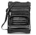 Krediz leather Crossbody Purses for Women, Multi Pocket Crossbody Purse with Adjustable Strap, Soft & Durable Leather Purse