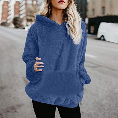 sherpa pullover blue