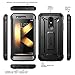 SupCase UB PRO Case for LG K30, Full-Body Rugged Drop-Proof Case with Built-in Screen Protector and Rotating Belt Clip Holster for LG K30 / LG Premier Pro/LG K10 2018 Release (Black)