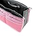 GEARONIC TM Lady Women Travel Insert Organizer Compartment Bag Handbag Purse Large Liner Tidy Bag - Pink