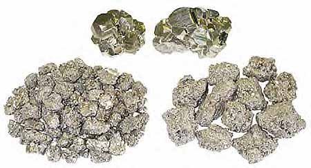 Bulk Genuine Pyrite or "Fool's Gold' - 1 1b - 30+ pieces from Dinosaurs Rock