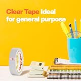 Packatape 6 Extra Long Clear Tape Rolls 24mm x 66m Gift Wrapping view 2