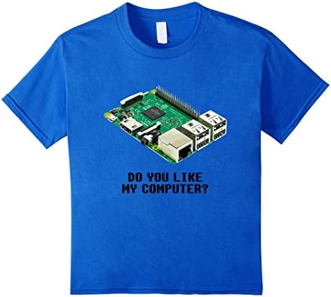 Kids Raspberry Pi - Do You Like My Computer? T-Shirt 10 Royal Blue