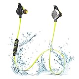 Morul U5PLUS Magnetic Sport Waterproof Bluetooth In-ear Headphones with Mic, Yellow